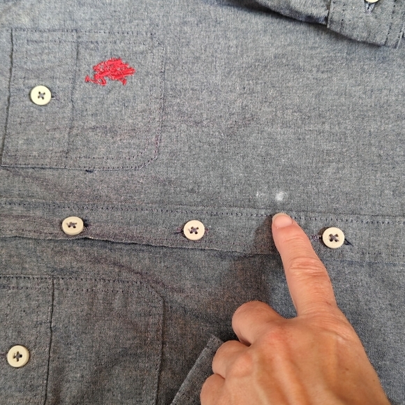 Boys Denim button down with hoodie U.S. Polo Assn Size M - Picture 4 of 7